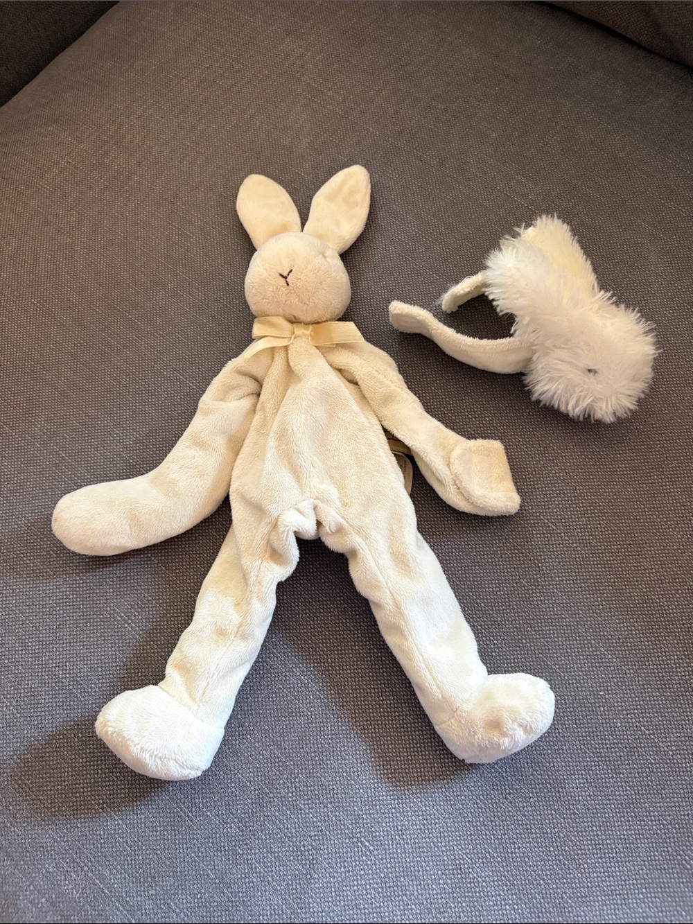 Two bunny rattles
